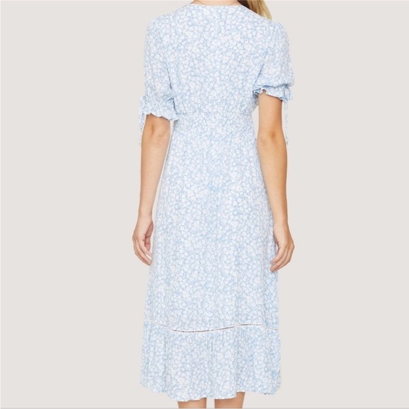 Lost & Wonder Seaside Breeze Midi Dress in Sky Blue Floral, Size Small - Picture 3 of 9